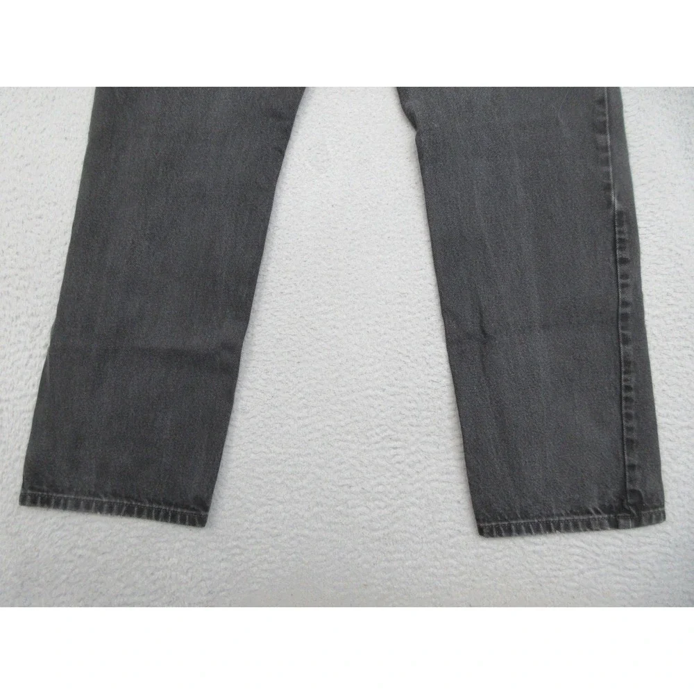 Levis 505 Jeans Mens 36x32 Faded Black Regular Fit Straight Leg 100% Cotton